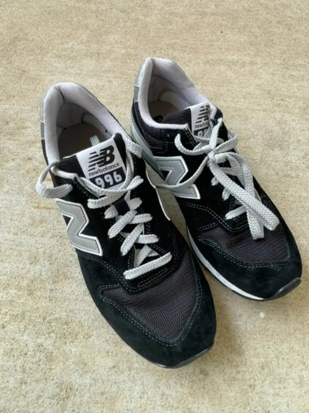 New Balance 996 Men's CM996BP Casual Sneakers, Black White, Size 8.5